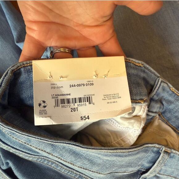 St. Johns Bay midrise Bootcut Jeans Ladies 20 Tall light blue NWT - Picture 3 of 10